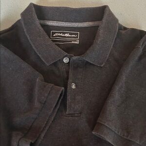 Eddie Bauer Men's Charcoal Polo Shirt